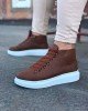 Wagoon WG032 Taba Bağcıklı Sneakers  Yarım Bilek Bot